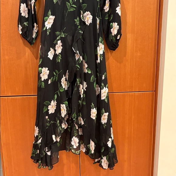 Kooples Allure Ruffled Floral Midi Dress - Picture 6 of 8